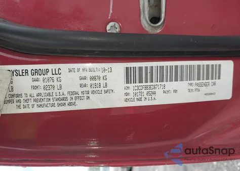 2014 Dodge Dart Sxt from USA, damaged, VIN 1C3CDFBB3ED671718